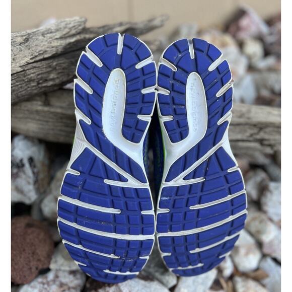 New Balance Womens Size 9.5 Purple Neon Green Cushioning Shoes‎ Sneakers W575BL1 - Picture 8 of 9